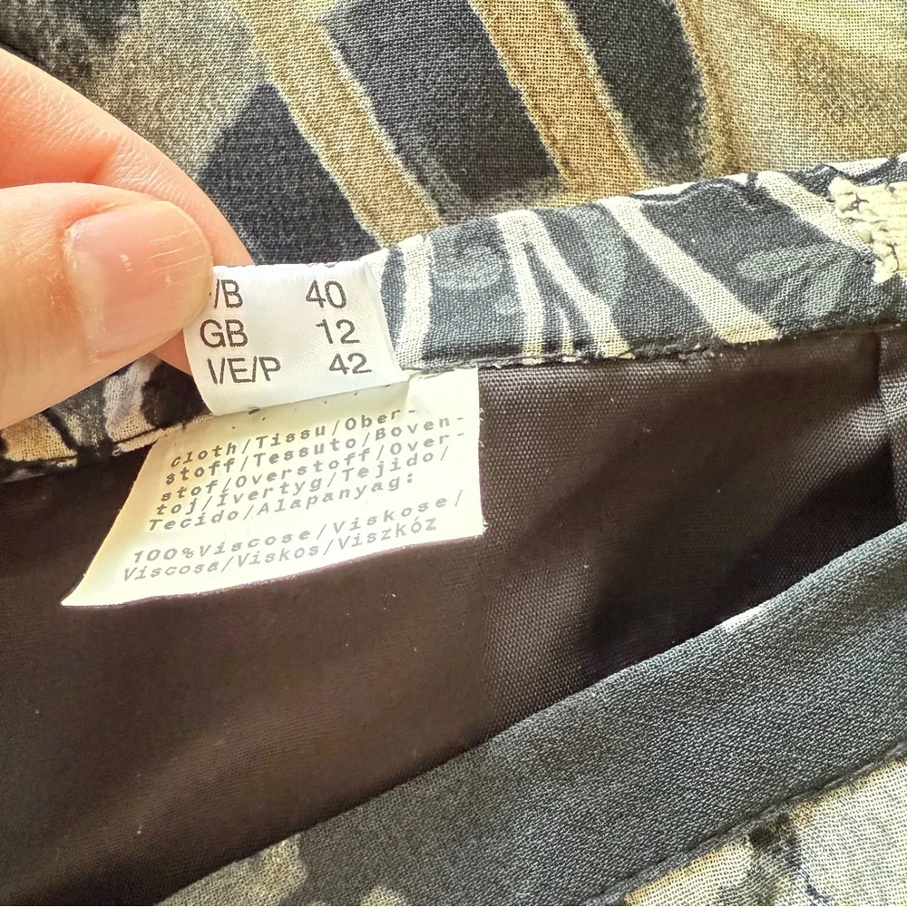 Patchwork Midi Skirt, Multi Floral Pattern Fairy High Rise S - Picture 9 of 12